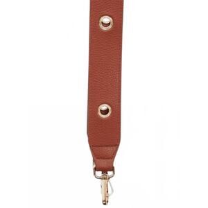NEW PRETTY SIMPLE evelynn eyelet vegan leather strap in brown